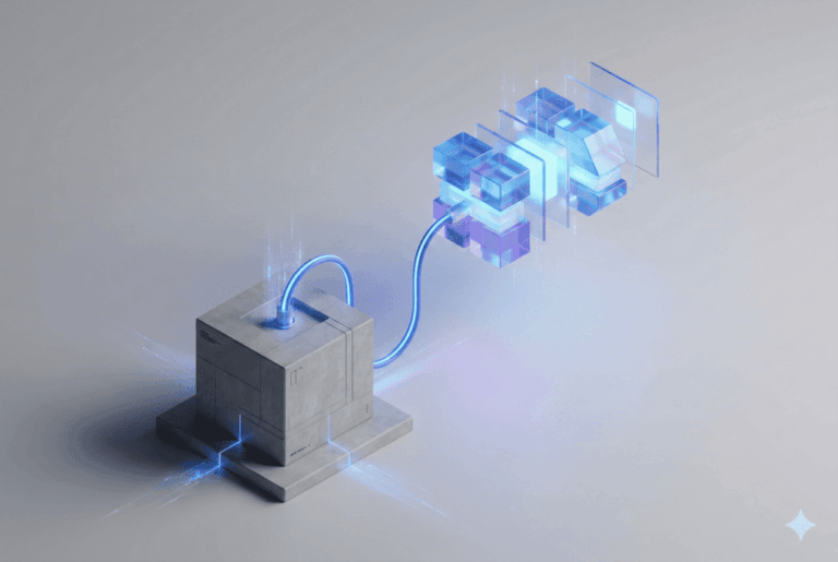 Diagrama comparativo entre arquitectura web monolítica lenta y arquitectura headless rápida con Astro.